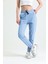 Mavi Lastikli Jogger Eşofman Altı 4