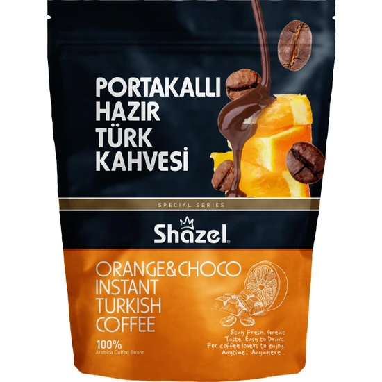 Shazel Portakallı Hazır Türk Kahvesi 200 gr