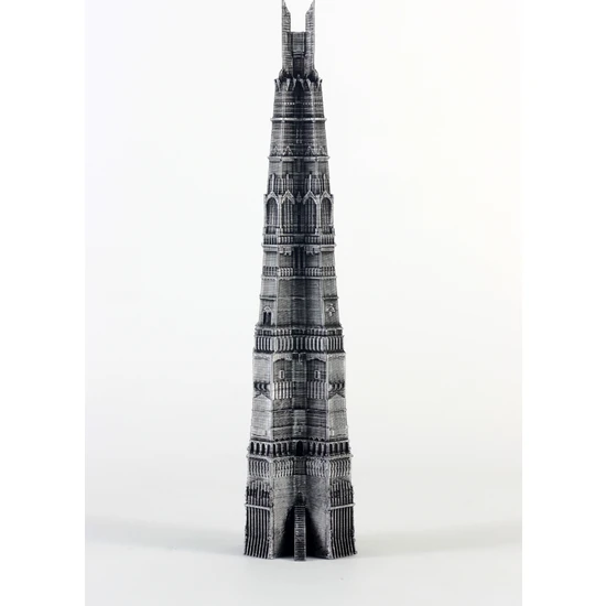 Gürcü Glass Orthanc Tower Figürü - Yüzüklerin Efendisi Orthanc Kulesi Lotr Lord Of The Rings Isengard