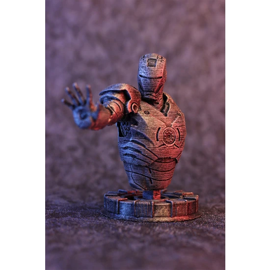 Iron Man Figürü 10 cm - Demir Adam Ironman Büst
