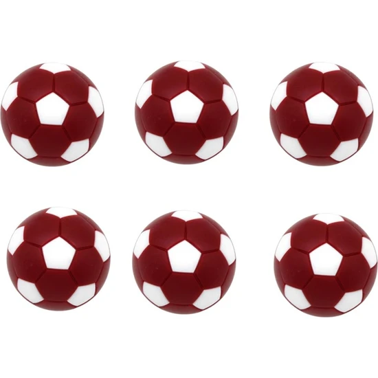 Set 6 Masa Futbol Farkballları Yedek Mini Futbol Topları Karanlık Için. 25 Inç