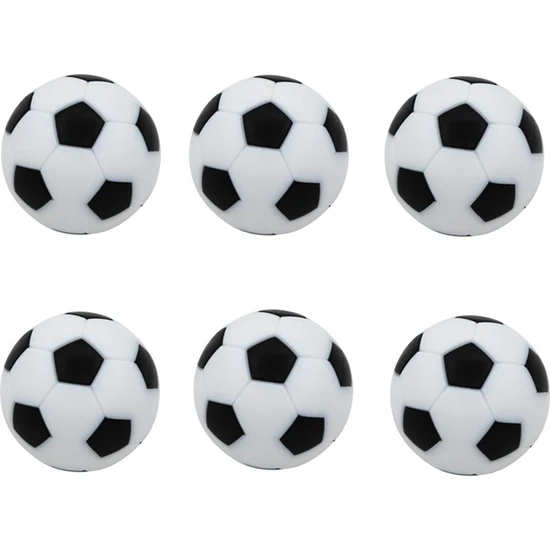 6pcs Foosball/futbol Oyun Masası Yetişkinler Için Futbol Topları, Çocuk Kapalı Aile Siyahı