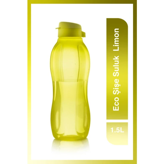 Tupperware Eco+ Şişe Suluk Kolay Kapak 1.5L Limon