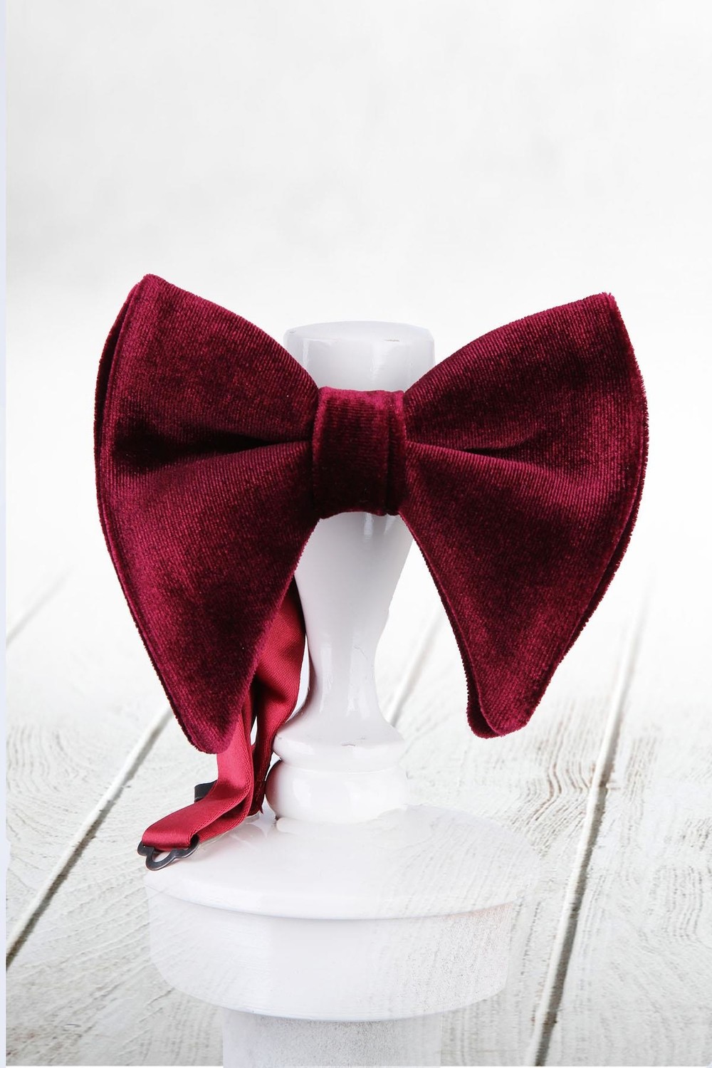 Kravatkolik Bordo Kadife Papyon P861