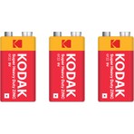 Kodak (1x3) 3 Adet Shrink Ambalaj Çinko Karbon 9 Volt Pil