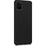 Microsonic Matte Silicone Samsung Galaxy A91  Kılıf Siyah