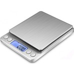 GOMAX Dijital Hassas Tartı-Mutfak Terazisi 2kg/0.1gr Gri Renkli Ölçme Kabı ile Kullanım Kolaylığı