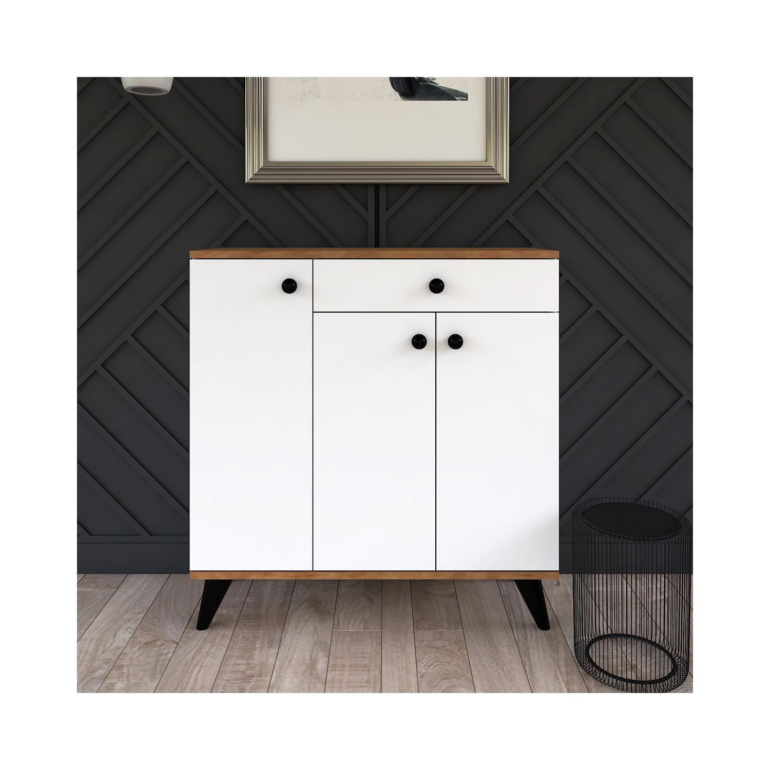 Tocco 1007 Paris 3 Kapaklı Çekmeceli Ayakkabılık Fiyatı