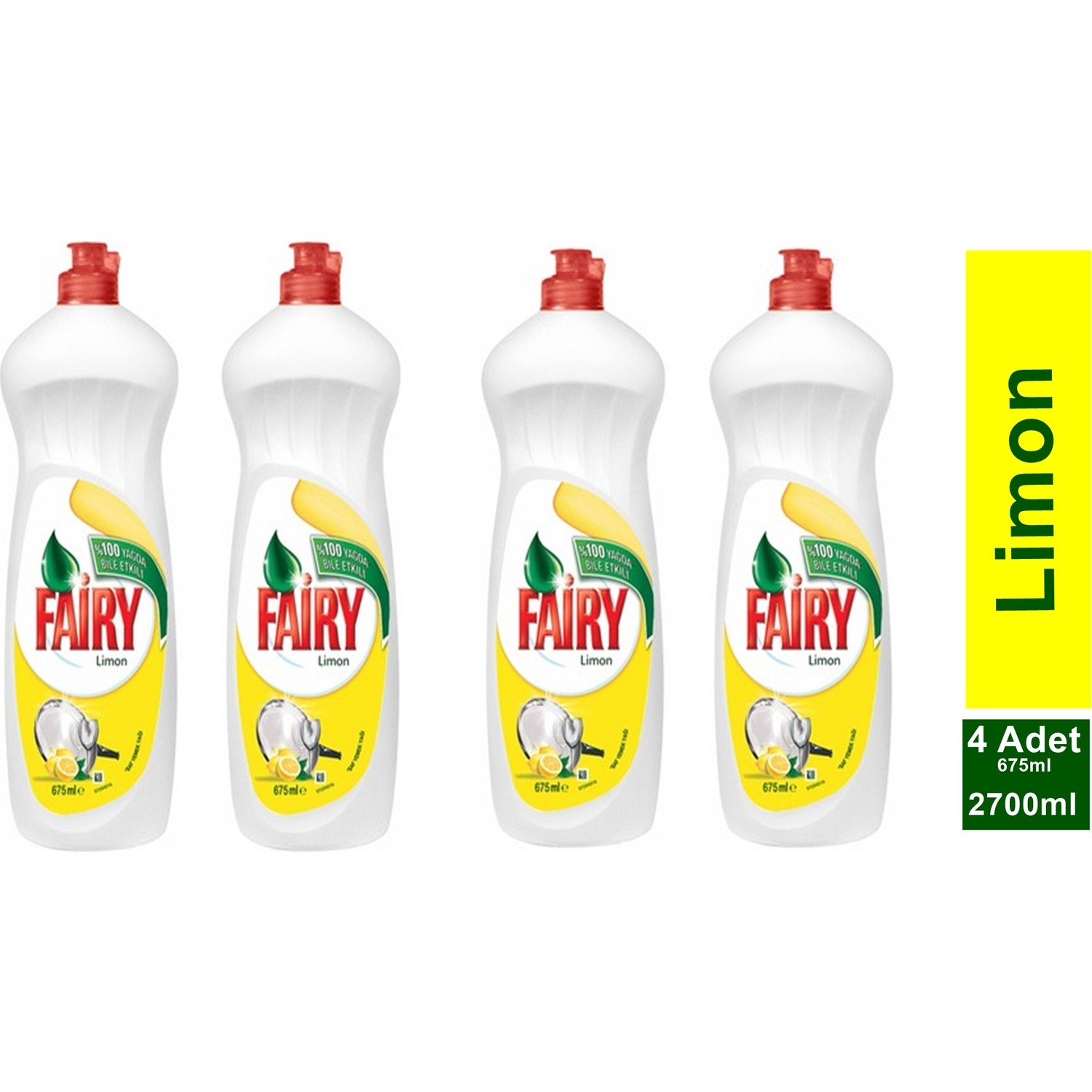 Fairy Limon Kokulu Bulaşık Deterjanı 4'lü Fiyatı