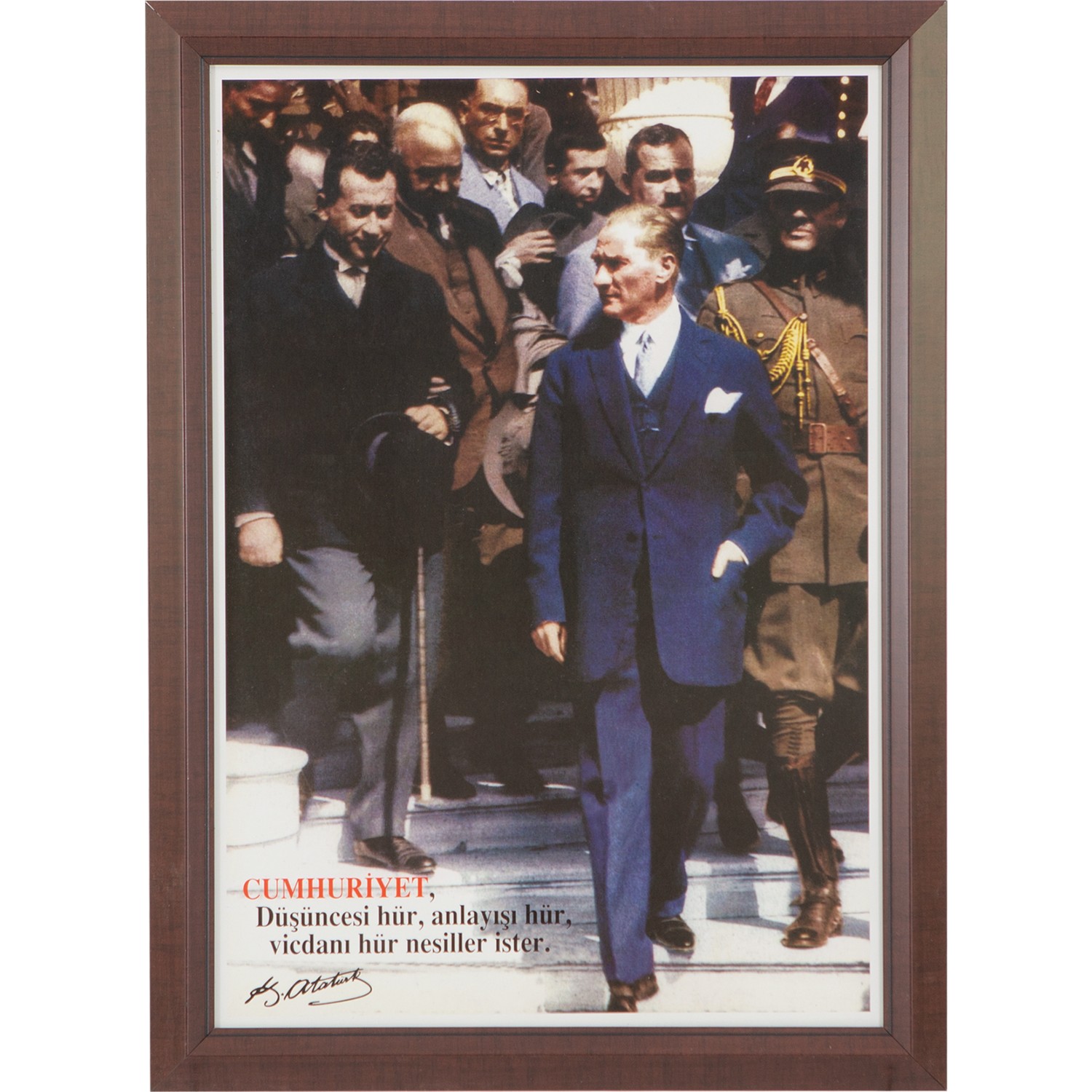 İnter 35x50 Lamine Çerceve Duvar Monte Atatürk Portresi Fiyatı