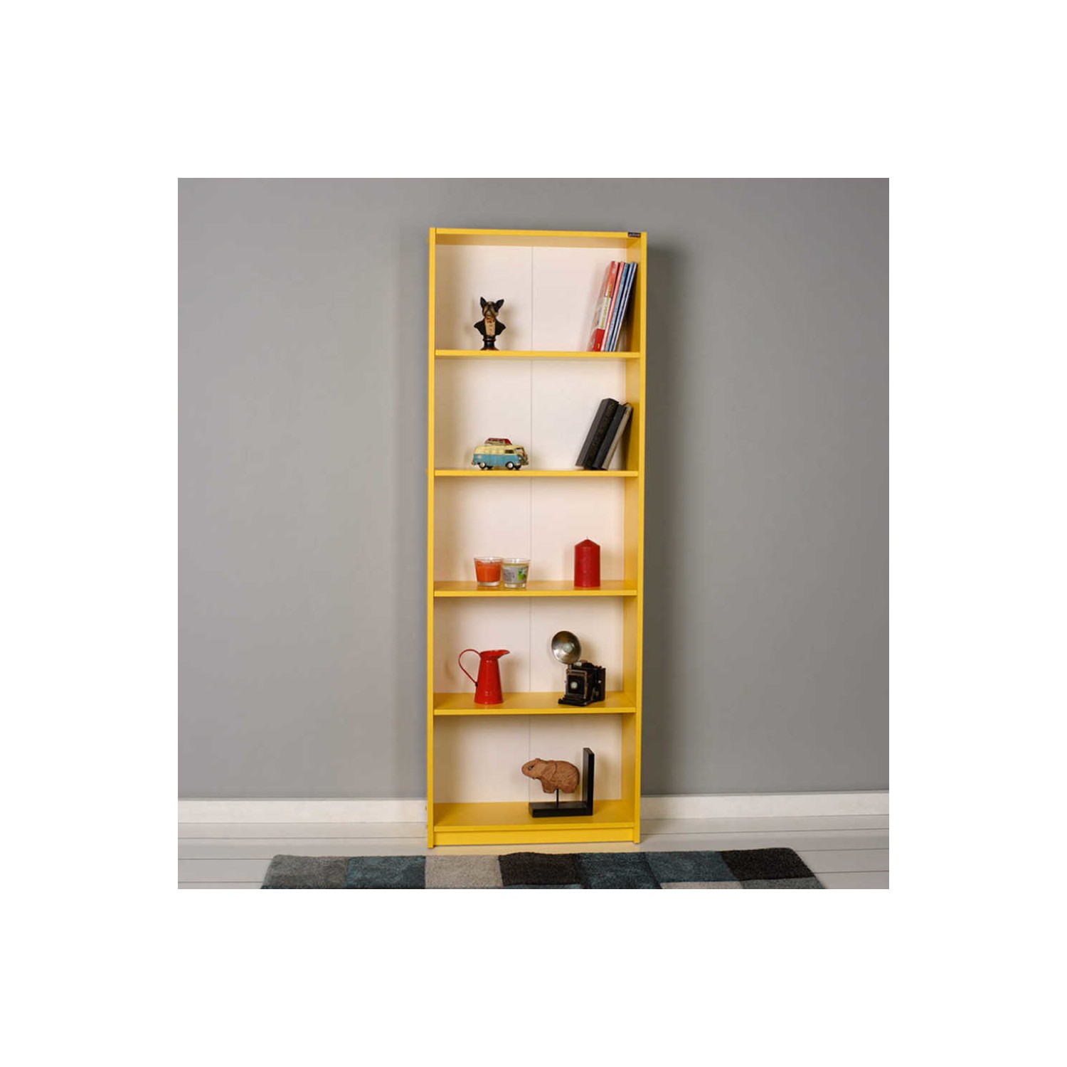 Adore Modern 5 Raflı Kitaplık Sarı Fiyatı Taksit