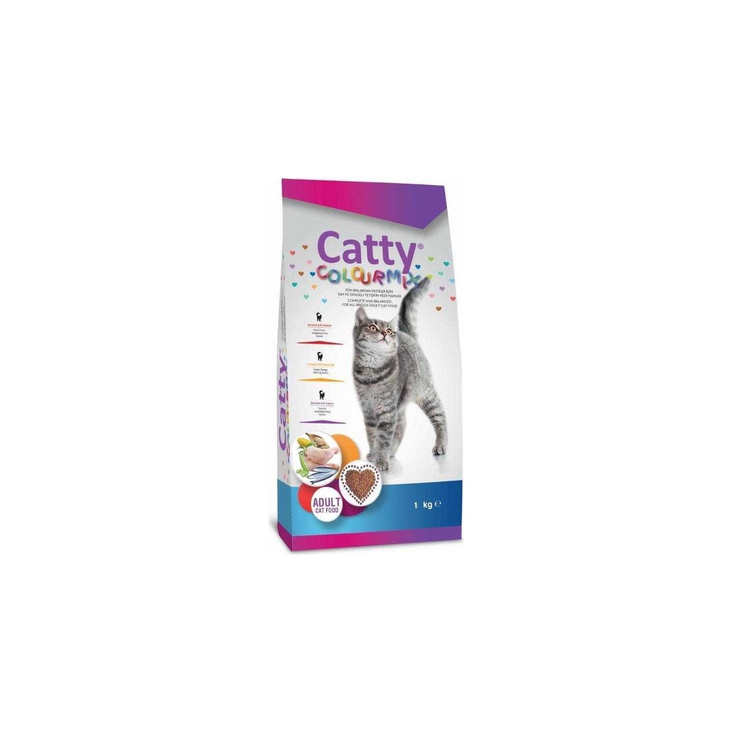 Catty Colourmix Renkli Taneli Yetiskin Kedi Mamasi 1 Kg Fiyati