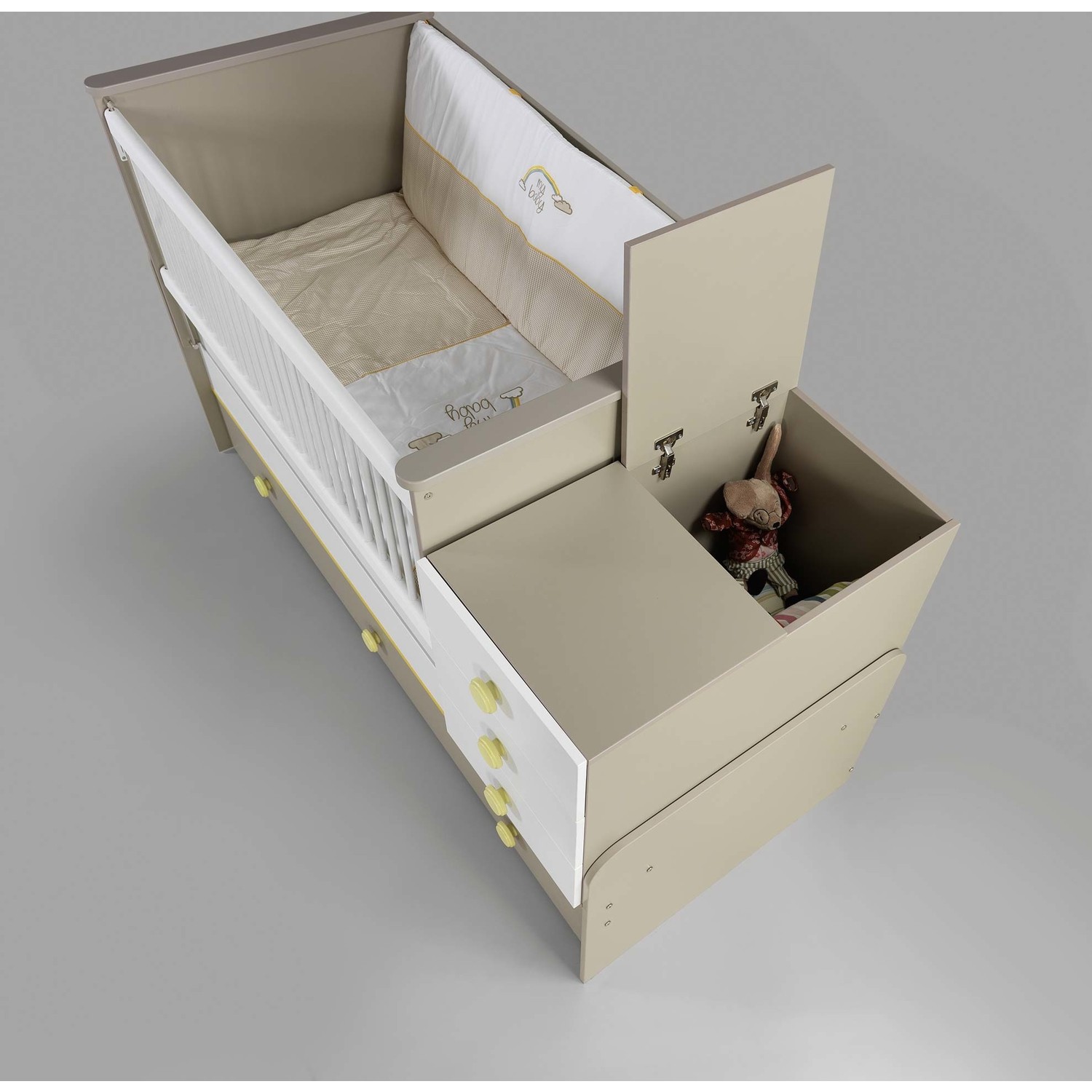 Formini Mobilya Gökkuşağı Büyüyen Sallanan Bebek Beşiği Fiyatı