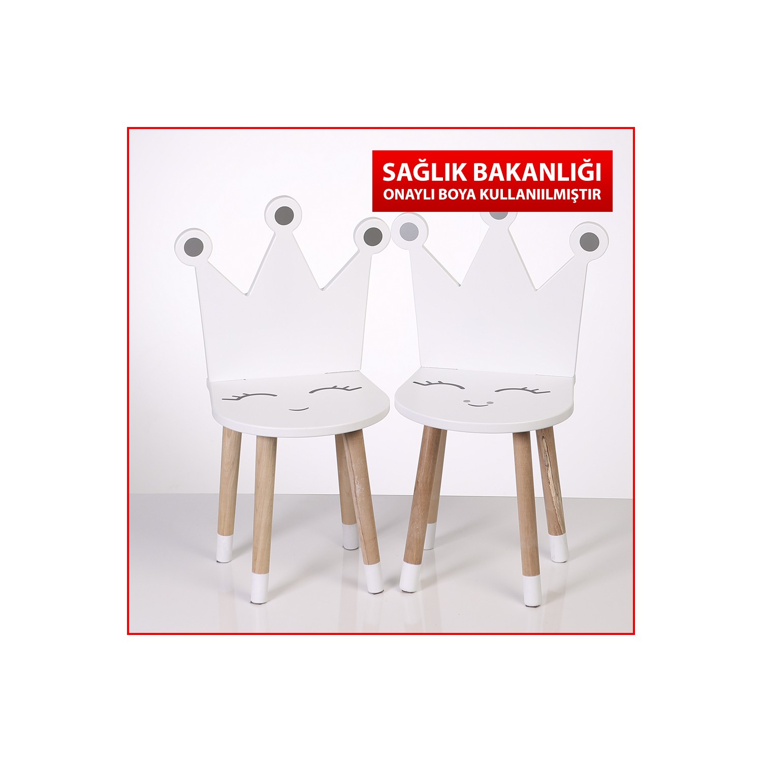 Viviki Tivity Çocuk Odası Ahşap Aktivite Masası 2 Sandalye