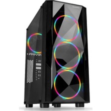 Dark Diamond Pro 500W 80+ 4x12cm RGB USB 3.0 Bilgisayar Kasası (DKCHDIAMONDPRO580BR)