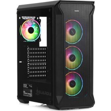 Dark Guardian Pro 600 80+ Bronze 4x12cm ARGB LED Fanlı USB 3.0 Bilgisayar Kasası (DKCHGRPRO680BR)