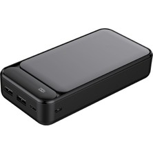 Dexim DCA0025 20000 mAh Siyah 2 Çıkışlı LED Göstergeli Powerbank