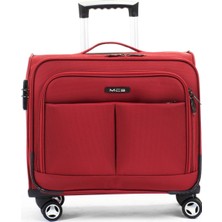 Mçs Lüx Kumaş Diplomat Valiz Bordo