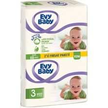 Evy Baby Bebek Bezi 3 Numara 5 - 9 kg 68 Adet