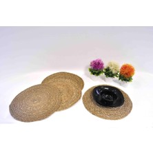 Sever Home Amerikan Hasır Servis Supla Örme Bambu 35 x 35 cm 6 Adet