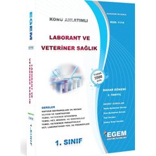 Egem Eğitim Yayınları AÖF Laborant ve Veteriner Sağlık 1. Sınıf 2. Yarıyıl Bahar Dönemi Konu Anlatımlı Soru Bankası