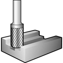 Sprenger Elmas Kalıpçı Freze Ucu Alın Kesicili ZYA-S ZYB Baklava Diş 6 x 16 x 6 x 50 mm