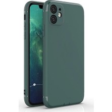 Coverzone Apple iPhone 11 Pro Max Kılıf Fury Silikon Shadow + 5D Ekran Koruyucu Haki