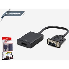 Hadron VGA To HDMI Çevirici + Ses