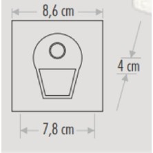Cata Ct-5170 Sensörlü Ledli Koridor Armatür  Günışığı