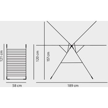 Devecioğlu Harbinger Star MM038 Çamaşır Kurutma Askısı