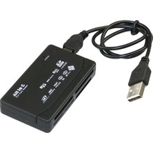 Alfais 4296 USB Hub Micro SD/XD/MMC/MS/CF/TF Mini M2 Kombo Kart Okuyucu