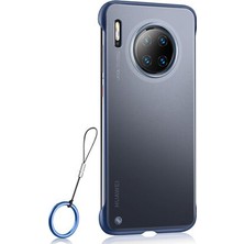 Microcase Huawei Mate 30 Frameless Serisi Sert Rubber Kılıf Mavi