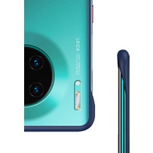 Microcase Huawei Mate 30 Frameless Serisi Sert Rubber Kılıf Mavi