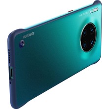 Microcase Huawei Mate 30 Frameless Serisi Sert Rubber Kılıf Mavi