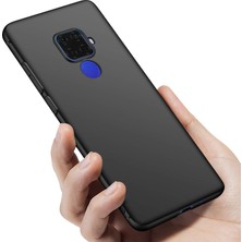 Microcase Huawei Mate 30 Lite Elektrocase Serisi Kamera Korumalı Silikon Kılıf Siyah