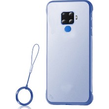 Microcase Huawei Mate 30 Lite Frameless Serisi Sert Rubber Kılıf Mavi