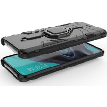 Microcase Oppo Reno 2 Batman Serisi Yüzük Standlı Armor Kılıf Siyah