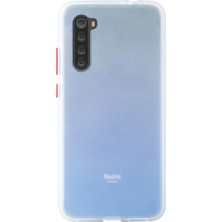 Microcase Xiaomi Redmi Note 8 Bumper Tpu Serisi Sert Kılıf Beyaz