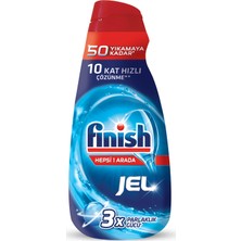Finish Bulaşık Makinesi Deterjanı Hepsi 1 Arada Jel Konsantre 1000 ml 50 Yıkama