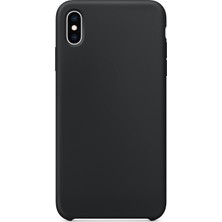 Case 4U Apple iPhone X Kılıf Silk Silikon + Cam Ekran Koruyucu Siyah