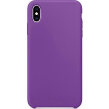 Case 4U Apple iPhone X Kılıf Silk Silikon + Cam Ekran Koruyucu Mor