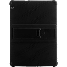 Microcase Huawei Mediapad T5 10.1" Standlı Silikon Tablet Kılıf - Siyah