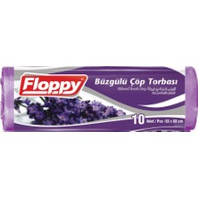 Floppy 6`lı Paket  Büzgülü Çöp Torbası 55 x 60 cm