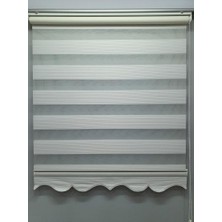 BBB Mikro Pliseli Zebra Stor Perde Beyaz MZ483