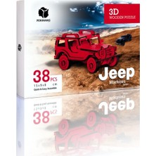 Pershang Jeep 64 Parça Ahşap 3D Puzzle