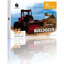 Pershang Buldozer 65 Parça Ahşap 3D Puzzle