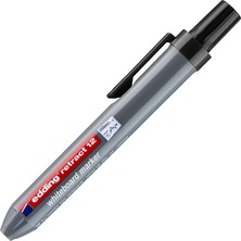 Edding Retract 12 Siyah Beyaz Tahta Kalemi 1 Adet Yuvarlak Uç ile Yazı Tahtası İçin