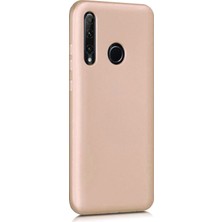 Microsonic Matte Silicone Huawei Honor 20 Lite Kılıf Gold