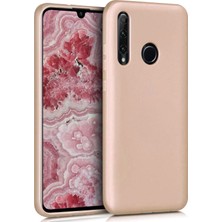 Microsonic Matte Silicone Huawei Honor 20 Lite Kılıf Gold