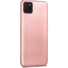 Microsonic Matte Silicone Samsung Galaxy A81  Kılıf Rose Gold